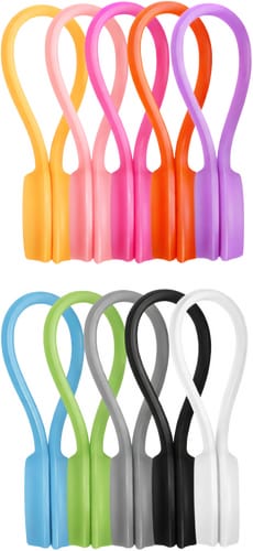 AK Kisten Basics Magnetic Silicone Cable Organizer Clip 10pc