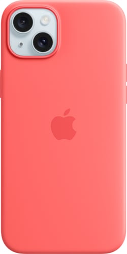Apple iPhone 15 Plus Silicone Case with MagSafe Guava