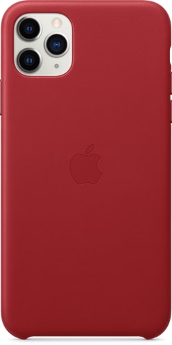 Apple iPhone 11 Pro Max Leather Backcover red