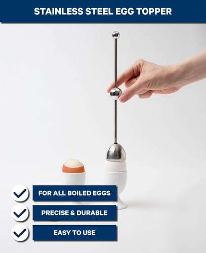 AK Kisten Basics Egg Topper (24cm) Silver