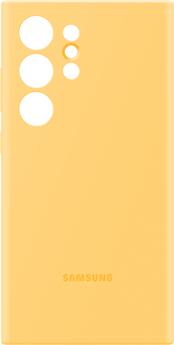 Samsung Galaxy S24 Ultra Silicone Backcover Yellow