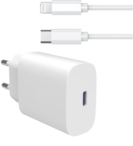 itStyle Premium GAN Charger 220V USB C to Lightning 30W sep cabl