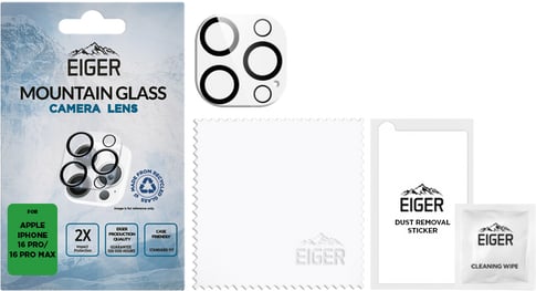 Eiger iPhone 16 Pro / 16 Pro Max Mountain Glas Camera Protector