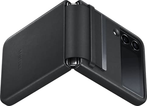 Samsung Galaxy Z Flip4 Backcover Leather black