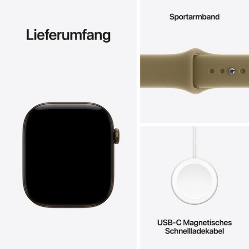 Apple Watch Series 12 GPS+Cell 46mm DBronze Alu Olive SB M/L