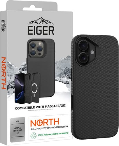 EIger Apple iPhone 16 North Magsafe 4m Protect Backcover black (b2b)