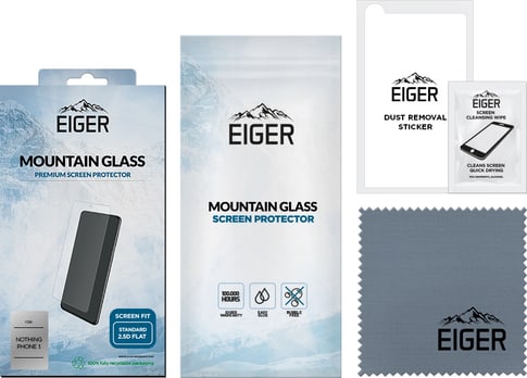 Eiger Nothing Phone 1 A063 screen protector Glas flach