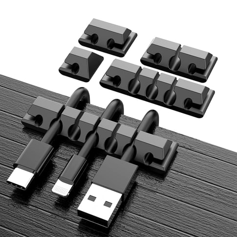 Kisten Basics Cable Organizer Set Black (5 pcs)