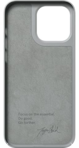 Nudient Back Cover Thin Case Magsafe iPhone 14 Pro Concrete Gray