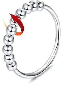 AK Kisten Basics Fidget Ring Anti-Stress Silver 3pc