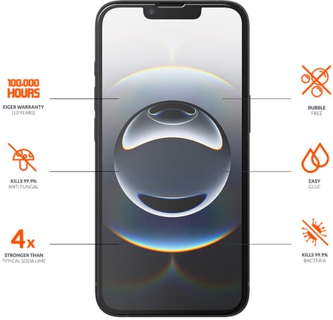 Eiger iPhone 17e/16e/14/13/13 Pro Ultra 2.5D Glass Screen P