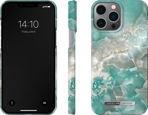 iDeal of Sweden iPhone 13 Pro Max Cover Marble Azura