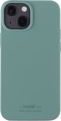 Holdit iPhone 13 mini Silicone Case Green