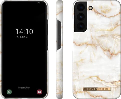 iDeal of Sweden Galaxy S22+ Cover Marble White