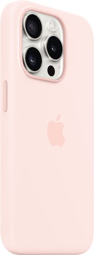 Apple iPhone 15 Pro Silicone Case with MagSafe Light Pink