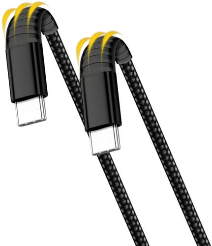itStyle Premium 3A USB-C to USB-C Charging Data Cable Black (0.5m)