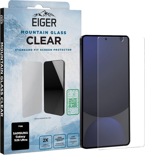 Eiger Galaxy S26 Ultra Clear Glass Screen Protector