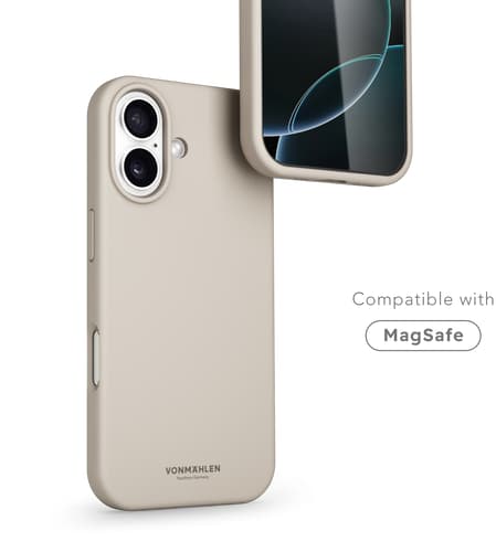 Vonmählen iPhone 17 Silicone Backcover Cream