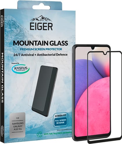 Eiger Galaxy A33 screen protector 3D Glas