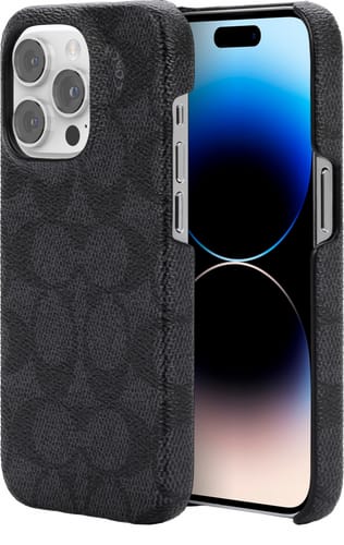 Coach iPhone 14 Pro Max Backcover Signature black