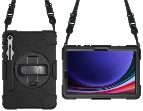 Eiger Galaxy Tab S9/S9 FE Peak 500m Outdoor Backcover Black (b2b)