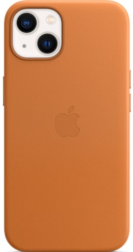 iPhone 13 Leather Backcover with MagSafe Golden Brown