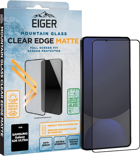 Eiger Galaxy S26 Ultra Clear Edge 3D Glass Matt Screen Protector