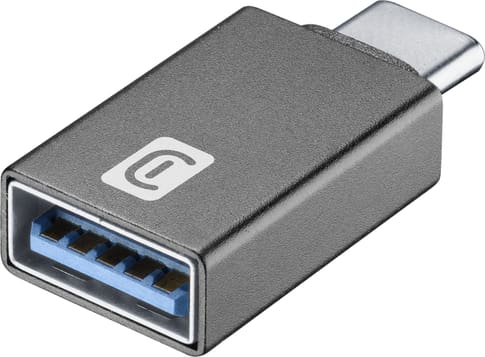 cellularline Car Adapter USB-C to USB-A black