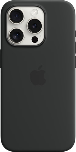 Apple iPhone 15 Pro Silicone Case with MagSafe Black