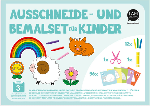 Apfelkiste Cut-and-Color Craft Set for Kids