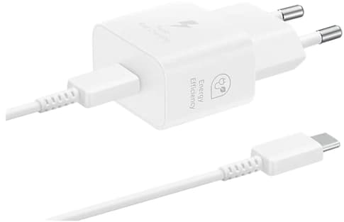 Samsung 100-240V USB C fast charging 25W Charger White