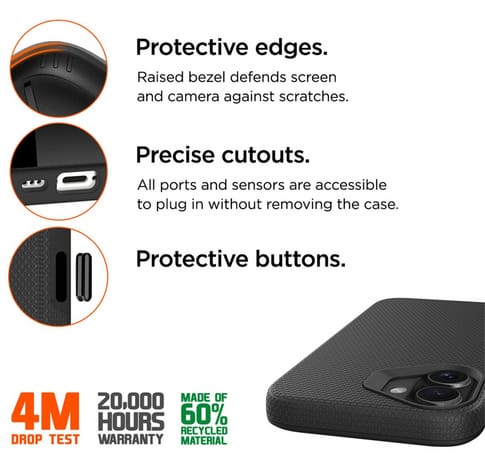 Eiger iPhone 17 North Case Schwarz Black (b2b)