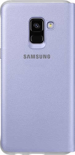 Samsung Galaxy A8 (2018) Neon Flip-Cover violett