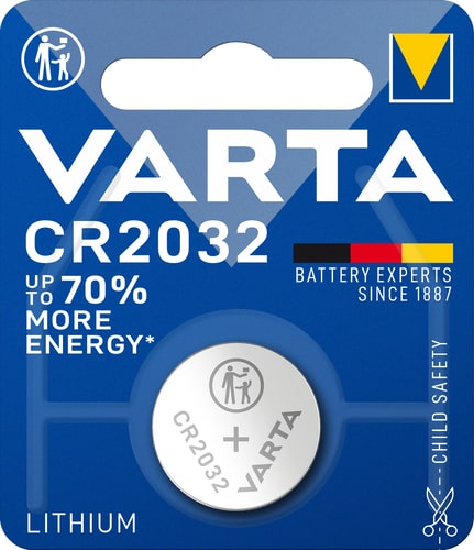 Varta 3V 230mAh Lithium-Knopfzelle Battery (1er-Blister)