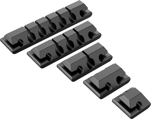 Kisten Basics Cable Organizer Set Black (5 pcs)