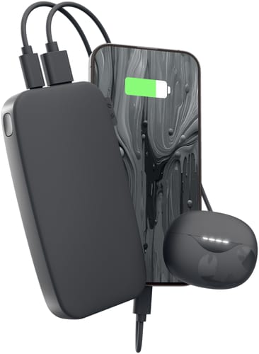 Fresh'N Rebel 12000mAh USB-C Powerbank Storm Grey