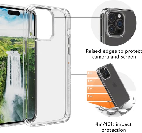 dbramante1928 iPhone 15 Iceland Ultra D3O Bookcover clear