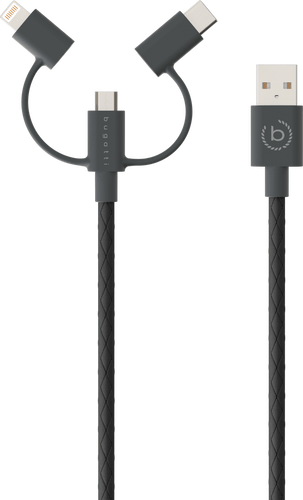 bugatti Giftbox 3in1 cable + Powerbank 6000mAh Black