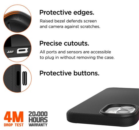 Eiger iPhone 16 Plus North Case black (b2b)