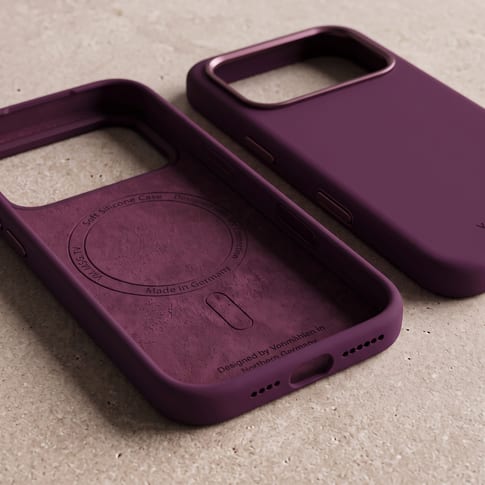Vonmählen Soft Silicone Case iPhone 18 Pro Burgundy