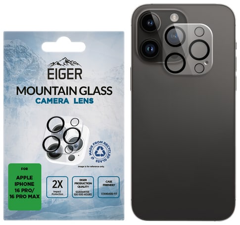 Eiger iPhone 16 Pro / 16 Pro Max Mountain Glas Camera Protector