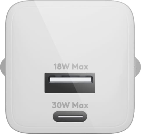 dbramante1928 220V USB-C 30W + USB-A 18W Charger White