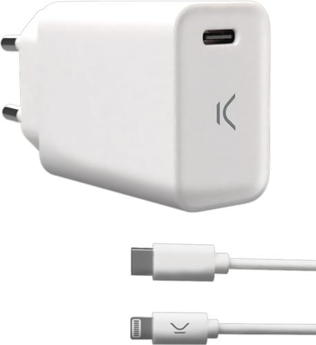 itStyle Charger 220V USB C to Lightning 3A seperate cable white
