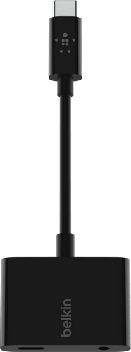 Belkin Audio 3.5 + Charge USB-C Adapter black