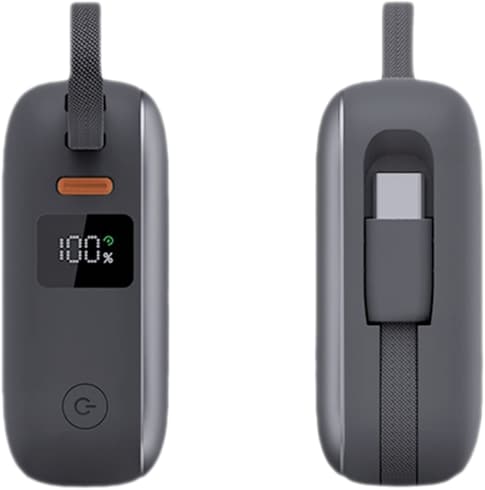 ITSTYLE 10000mAh Powerbank Mini with Cable Grey