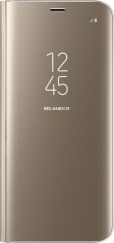 Samsung Galaxy S8 plus Clear View Flip Cover gold *