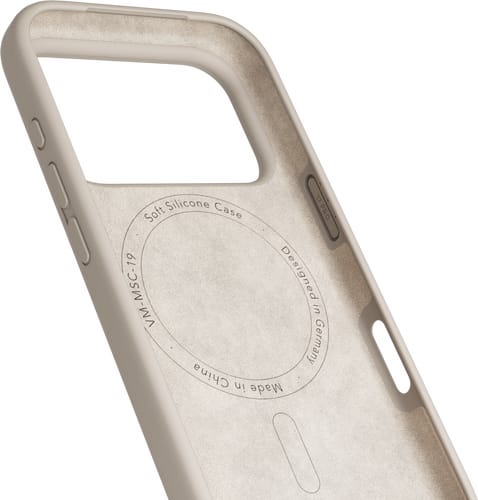 Vonmählen iPhone 17 Pro Max Silicone Backcover Cream