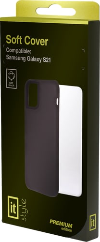 itStyle Premium Galaxy S21 Silicon Backcover black