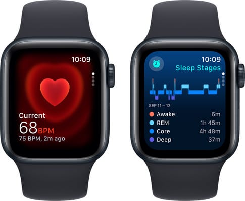 Apple Watch SE GPS + Cell 40mm Midn Alu with Midnight SB