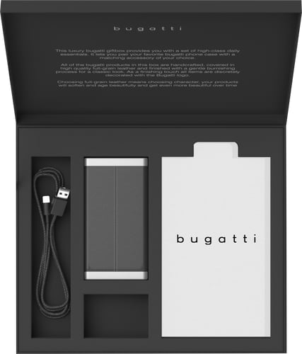 bugatti Giftbox 3in1 cable + Powerbank 6000mAh Black